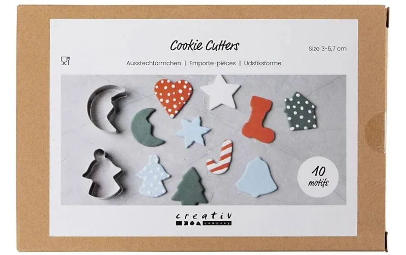 Creativ Company Guetzli-Ausstecher 3-5.7 cm, 10 pièces