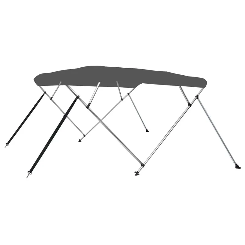 Auvent bimini à 4 arceaux Anthracite 243x210x137 cm
