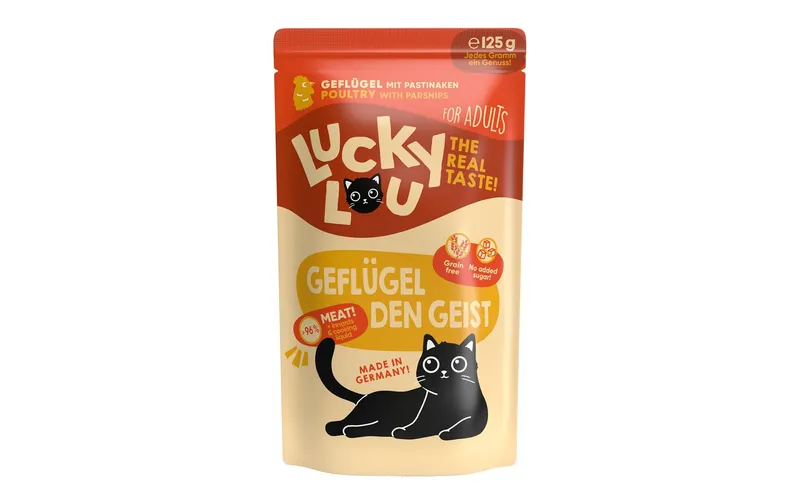 Lucky Lou Nassfutter Lifestage Adult Geflügel, 125 g
