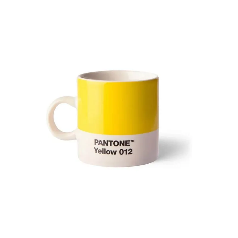 Pantone by Copenhagen Design Espresso-Tassen 100 ml, 1 Stück, Gelb