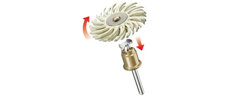 Dremel Feinschleifbürste 472S K120 1 pezzi