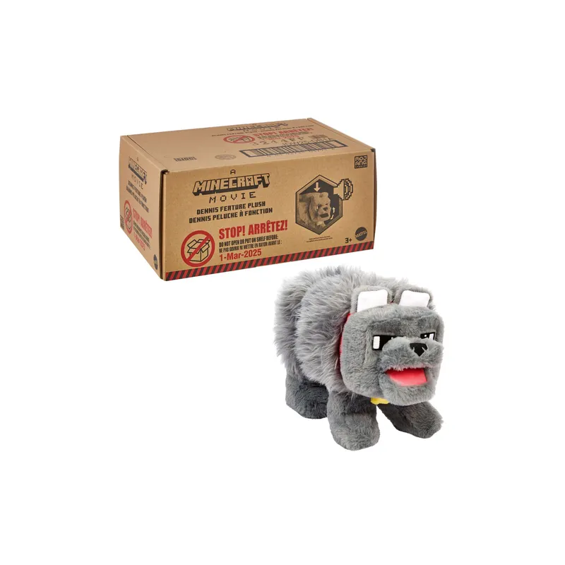 Mattel Minecraft Dennis le Wolf 35 cm