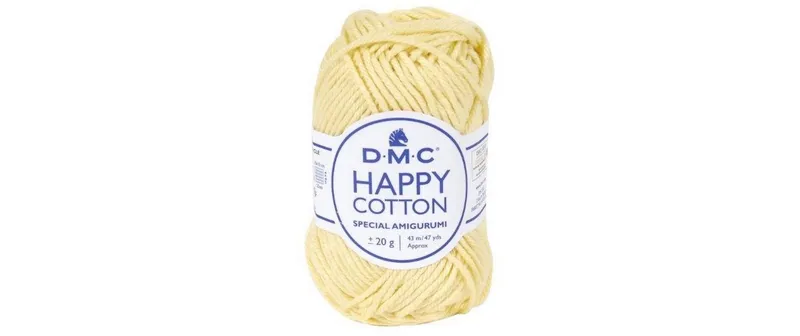 DMC Baumwollgarn naturela Happy Cotton Pastellgelb