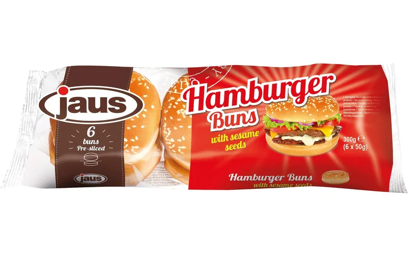 jaus Daily Bread Burger Buns Sesam geschnitten 6 pezzi