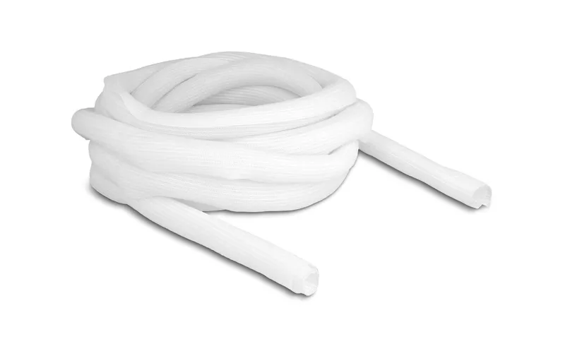Delock Geflechtschlauch Selbstschliessend 5 m x 25 mm Weiss