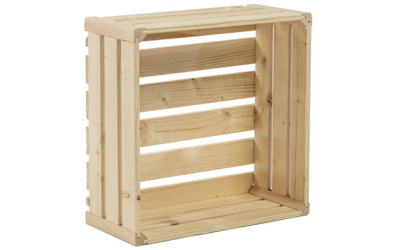 Holz Zollhaus Holzharasse B 35 x 35 cm schweizer Holz