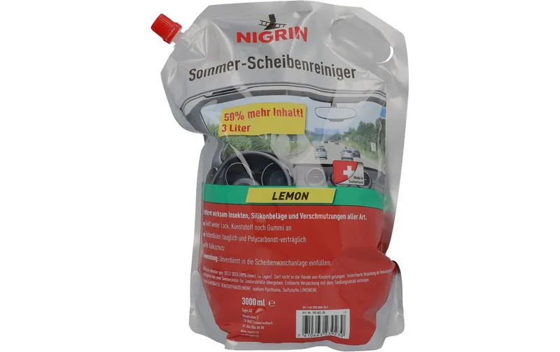 NIGRIN Sommer-Scheibenreiniger Lemon Air, 3 l