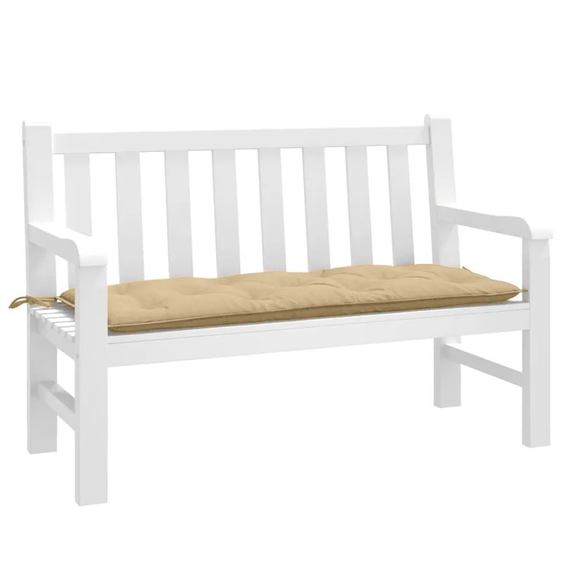 Gartenbank-Auflage Melange Beige 120x50x7 cm tessuto