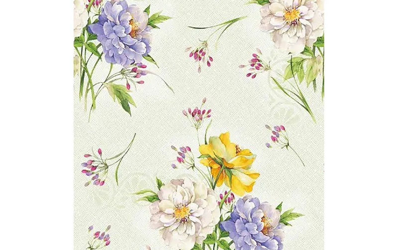 Hubatka nappe Ideal, Blumenbouquet, 140 x 260 cm