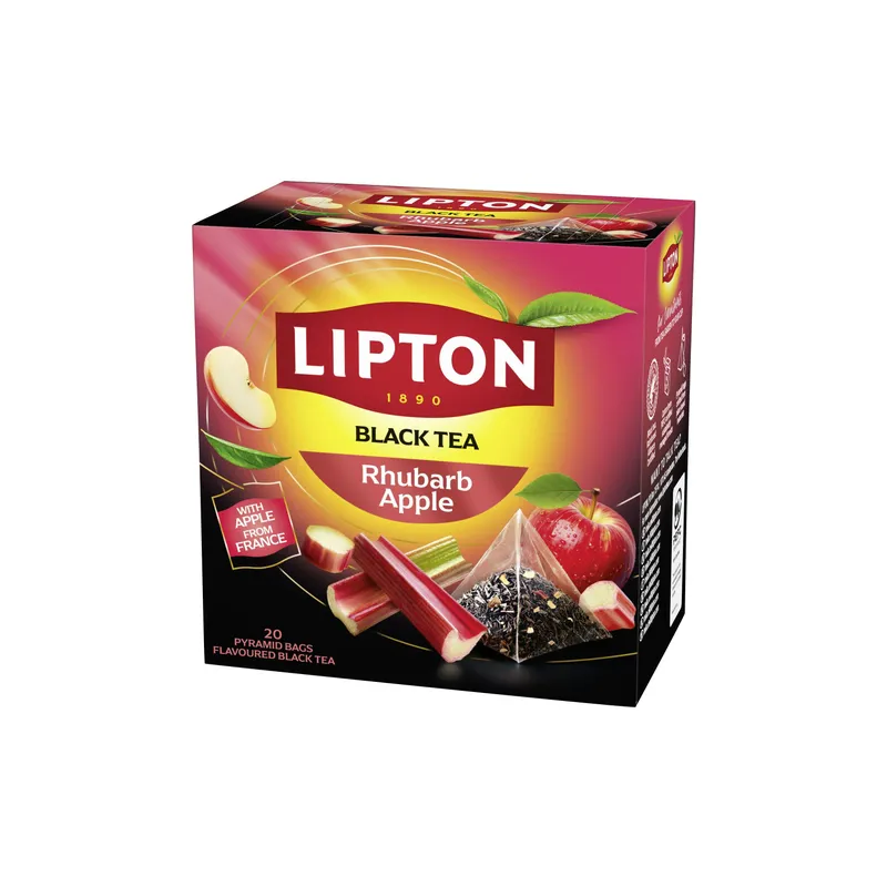 Lipton Teebeutel Schwarztee Apple Rhubarb 20 Stück