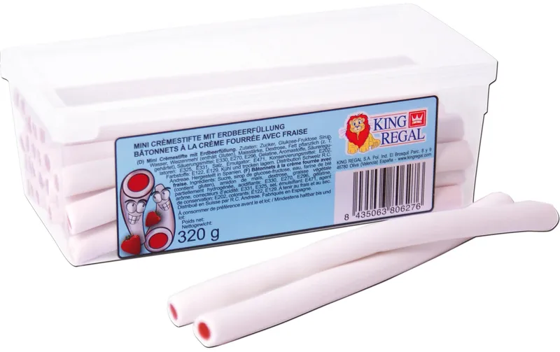 King Regal Gummibonbons Mini Cremestifte 320 g