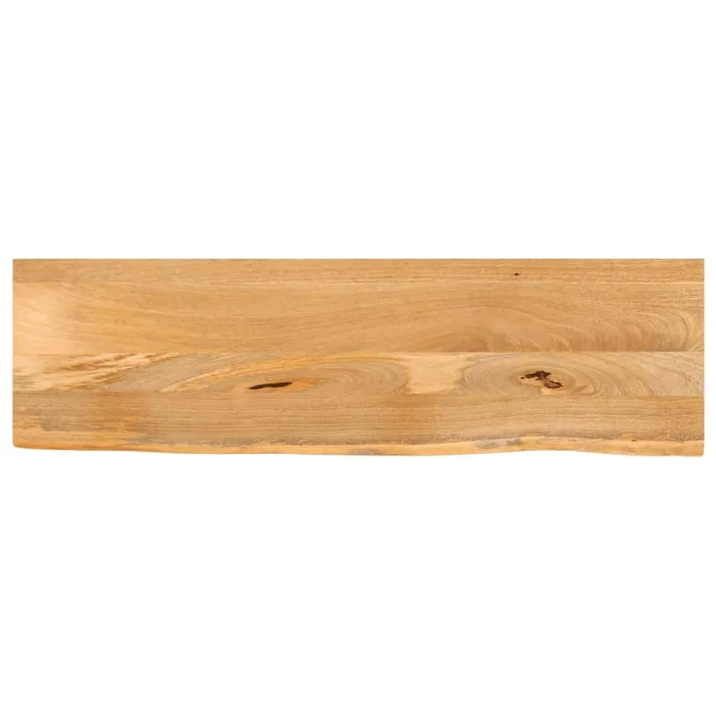Tischplatte con Baumkante 100x40x3,8 cm legno massiccio Mango