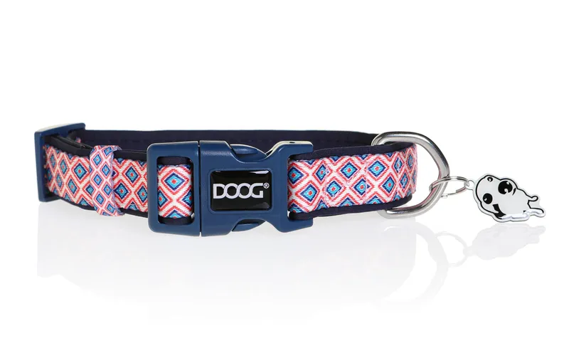 Doog Halsband Gromit M Blau / Weiss / Rot