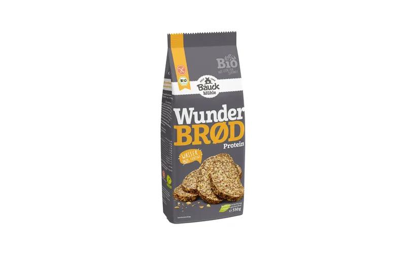 Bauck Mühle Backmischung Wunderbrod Protein 550 g
