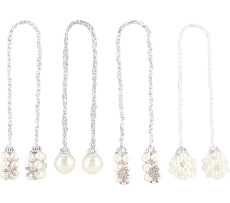 Quasten Perlen 4er Set
