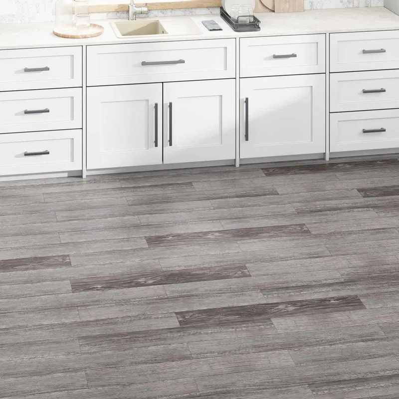 Bodenplanken Gestreiftes Holzlook 5,02 m² 36 Stk. PVC
