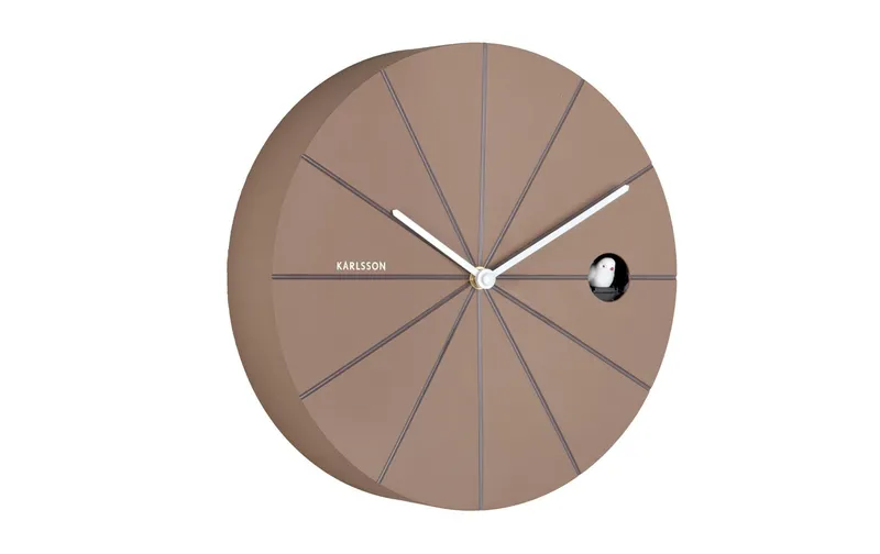 KARLSSON Wanduhr Destacado 28 cm, Mocha Brown