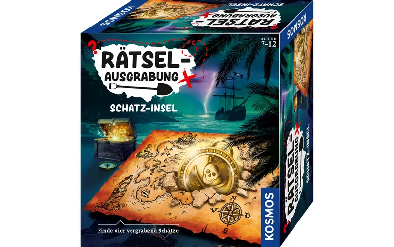 Kosmos Experimentierkasten Rätselausgrabung Schatzinsel 10 Ex.
