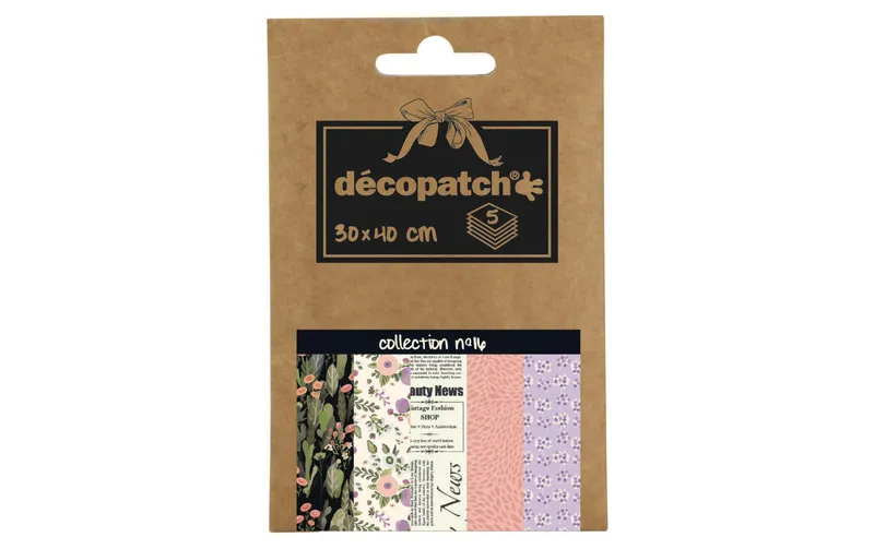 décopatch Decopatch-Papier Nr. 16, 5 Blatt