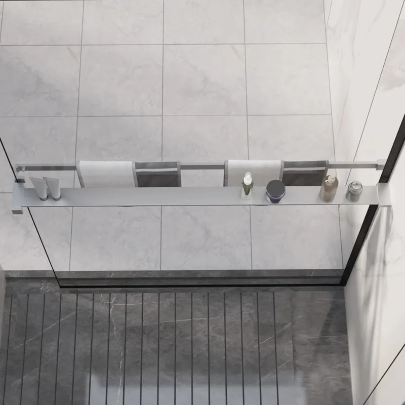Duschablage per Begehbare Dusche Chrom 100 cm alluminio