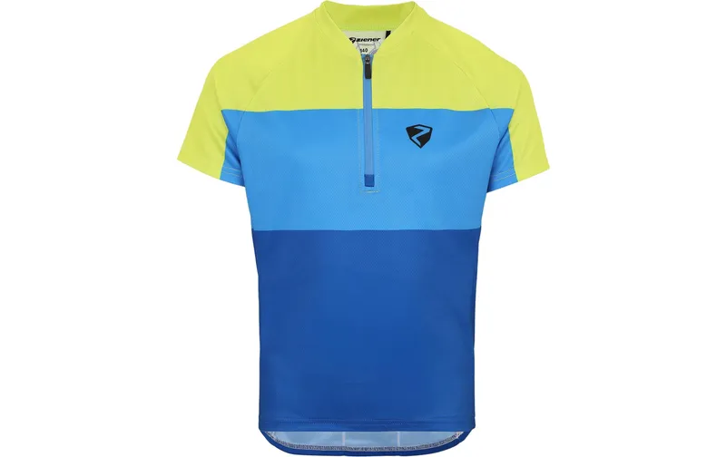 Ziener Velotrikot NESTEL-Z Junior Unisex Blue Bitter Lemon, Gr. 164