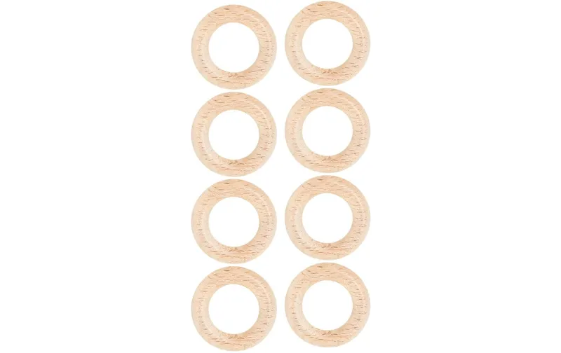 lalana Holzring Hölzerner Ring 3.5 cm, 8 pièces