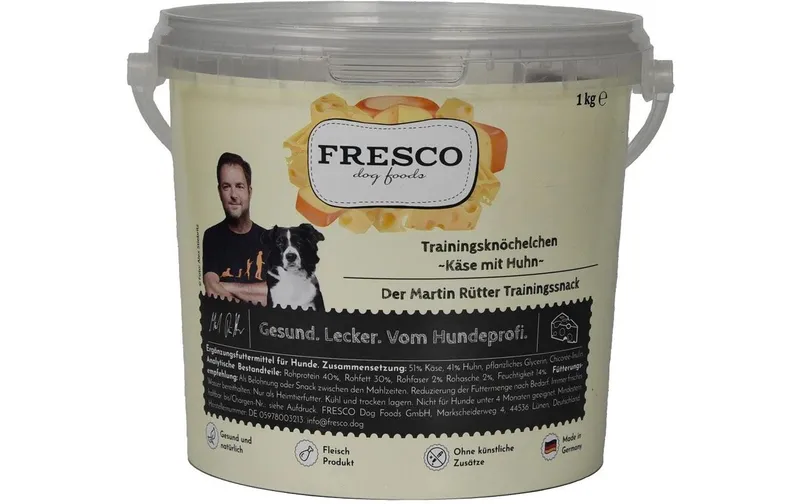 FRESCO Snack Martin Rütter Trainingsknöchelchen Käse 1000 g