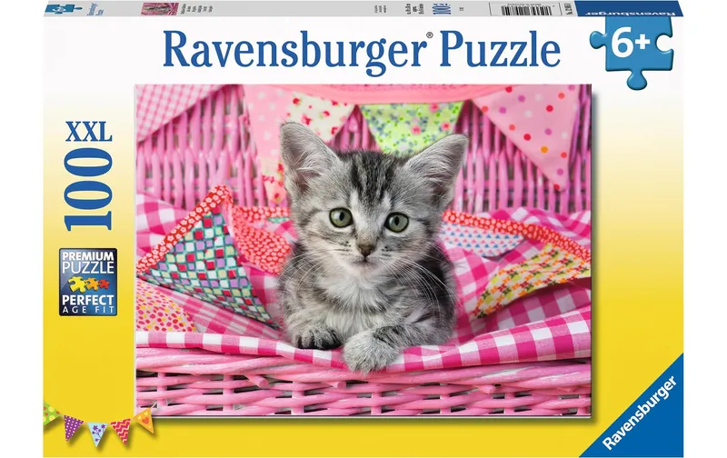 Ravensburger Puzzle Niedliches Kätzchen 100 XXL Teile