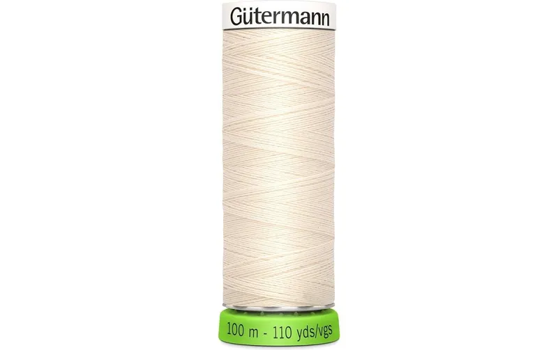 Gütermann Näh- et Stickgarn Allesnäher rPET 100 m Ecru