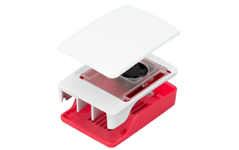 Raspberry Pi Gehäuse SC1159 mit Lüfter rosso/bianco, Raspberry Pi 5