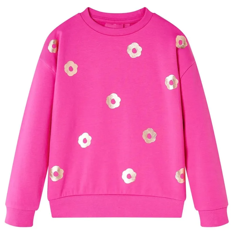 Sweatshirt pour enfants rose foncé 104