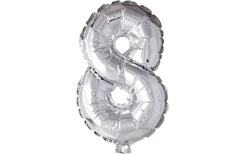 Creativ Company Folienballon 8 Silber