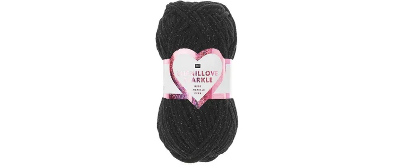 Rico Design Wolle Rico Chenillove Sparkle black