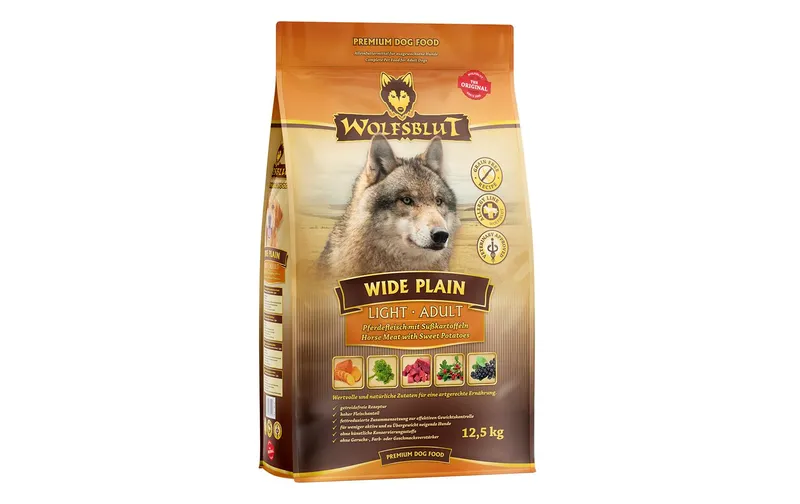 Wolfsblut Trockenfutter Dog Adult Light Wide Plain, 12.5 kg