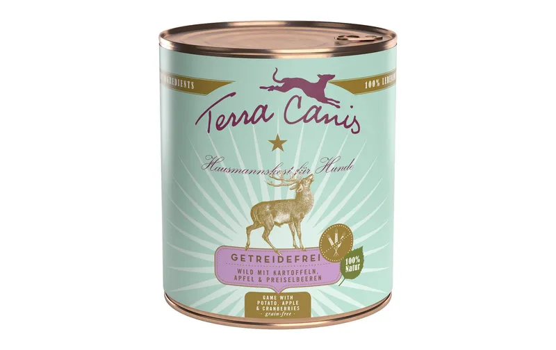 Terra Canis Nassfutter Menü getreidefrei con Wild, 800 g