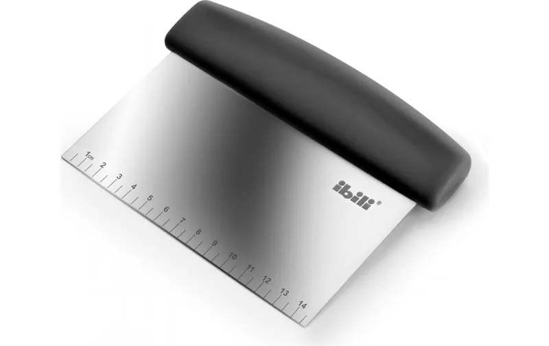 Ibili Teigschnieder schwarz-Griff Ecoprof 16 x 12.5 cm noir