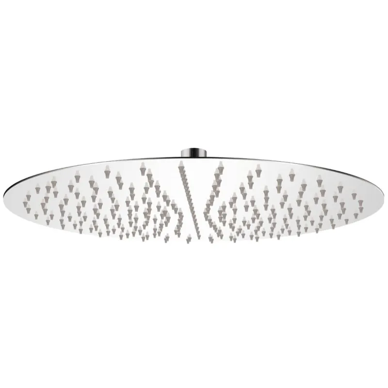 Tête de douche plongeante ronde en acier inoxydable 40 cm