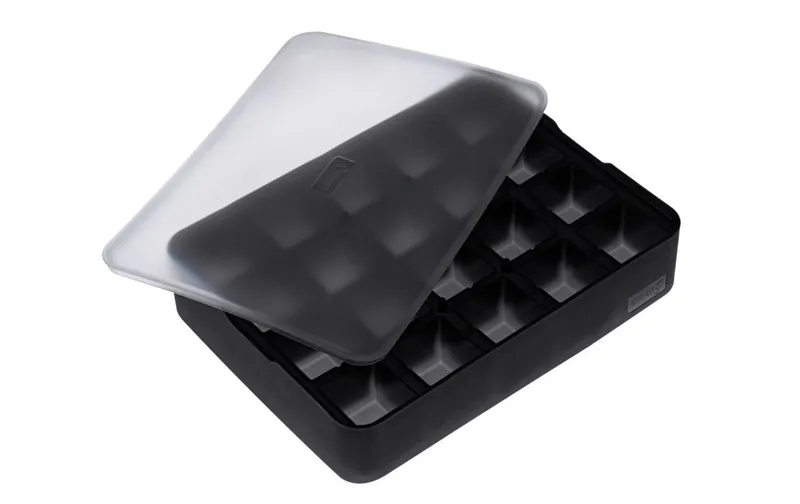 Lurch Eiswürfelform Würfel black / transparent, 3 x 3 cm