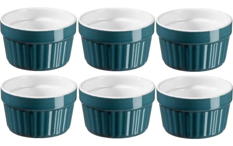 Mäser Auflaufform-Set OMEA 9.5 cm, 6 pezzi, Petrol