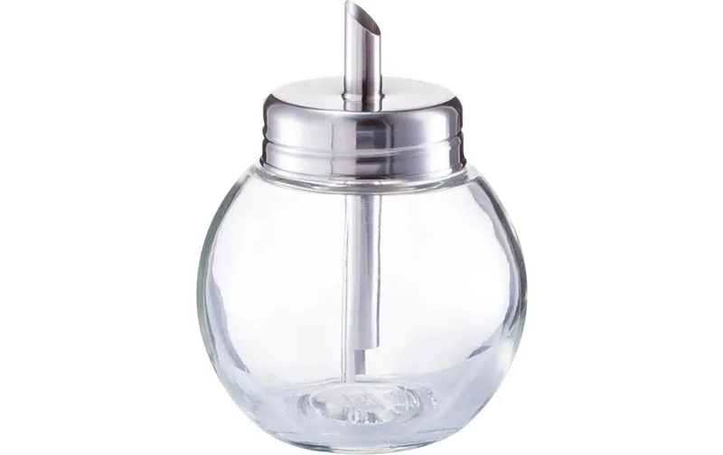 Zeller Present Zuckerdose 240 ml, Glas / Edelstahl, ø 8.5 x 11.3 cm