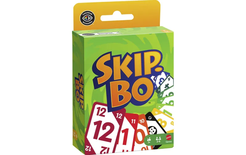 Carte de jeu Skip-Bo pour enfants, adultes et familles - Mattel