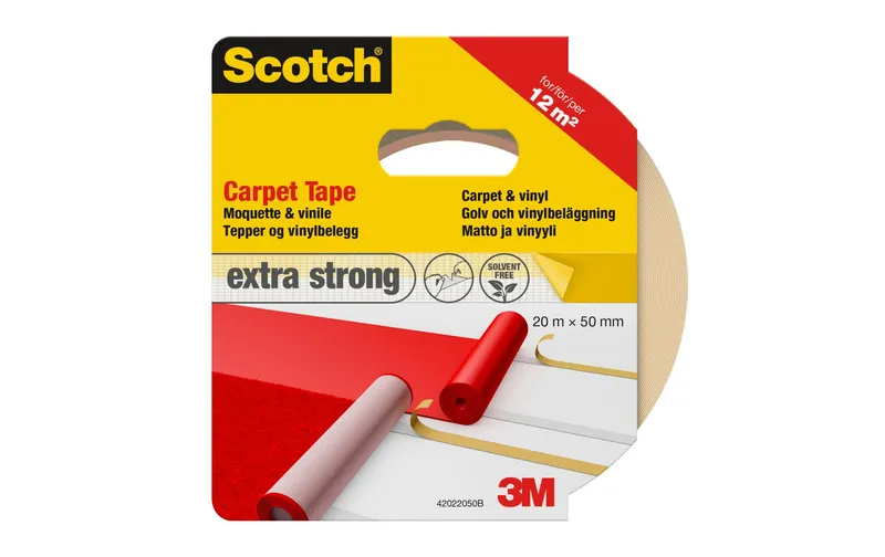 Scotch Doppelseitiges Klebeband Teppich e Vynil 50 mm x 20 m