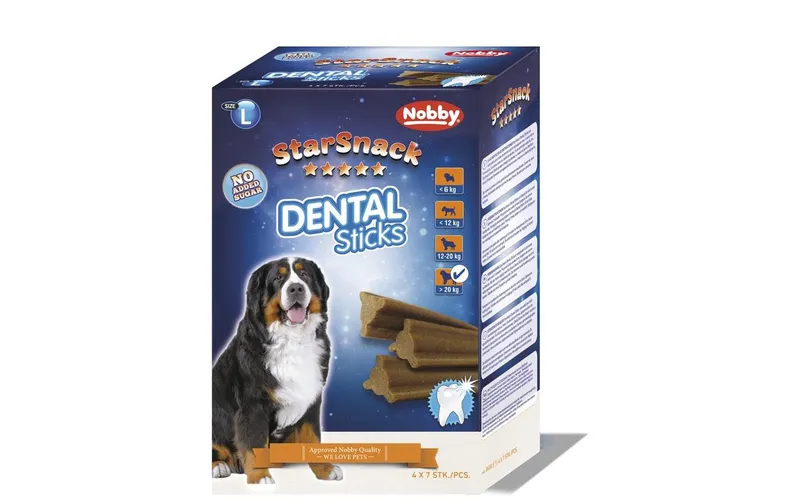 Nobby Kausnack StarSnack Dental Sticks gross, 28 pièces, 840 g