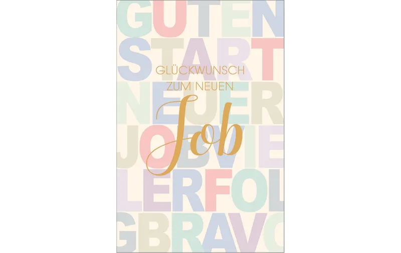 ABC Glückwunschkarte Wilkommen B6