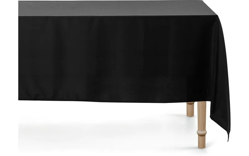 Partydeco tablecloth Rechteckig schwarz matt, 180 x 300 cm, 1 pieces