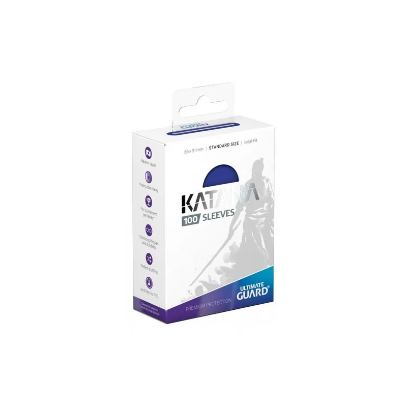 Ultimate Guard Kartenhülle Katana Sleeves Standardgrösse blu 100