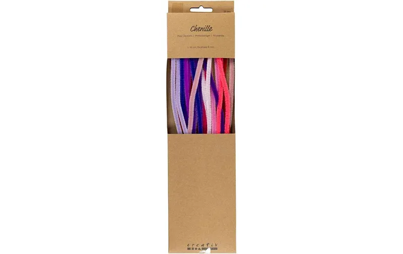 Creativ Company Chenilledraht 25 pezzi, Lila-Mix