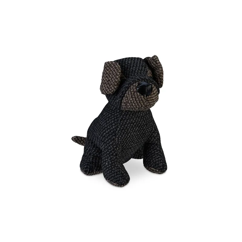 relaxdays Türstopper Hund Polyester Sand Grau Braun 23.5 cm