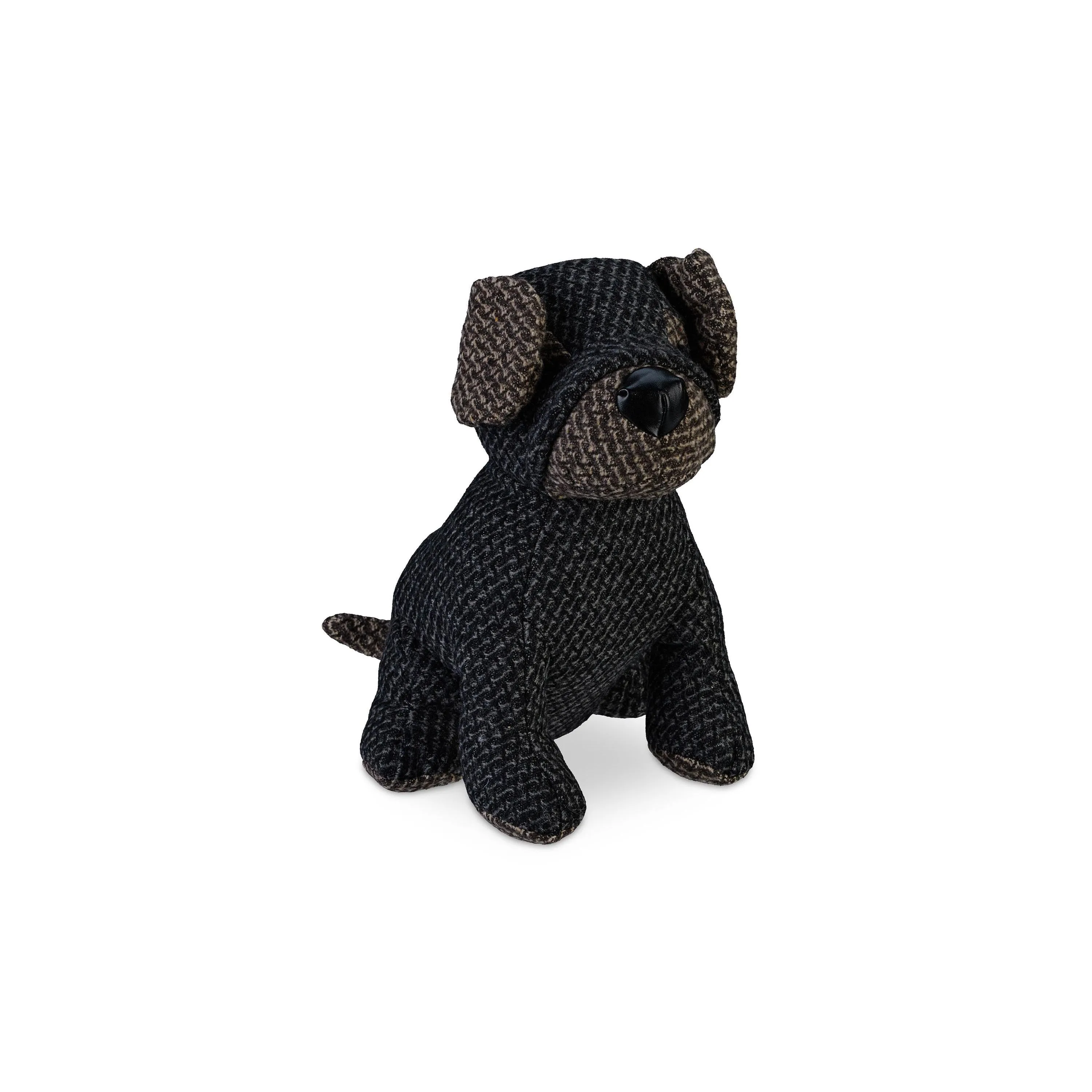 relaxdays Türstopper Hund Polyester Sand Grau Braun 23.5 cm
