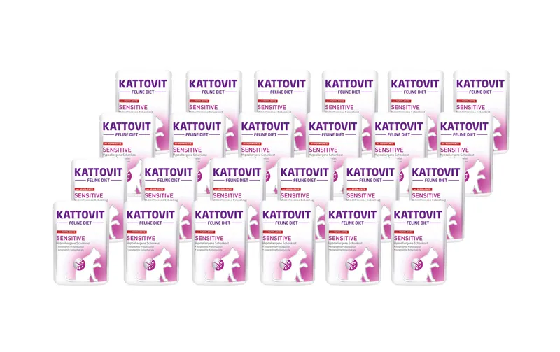 Kattovit Nassfutter Sensitive Huhn et Ente, 24 x 85 g